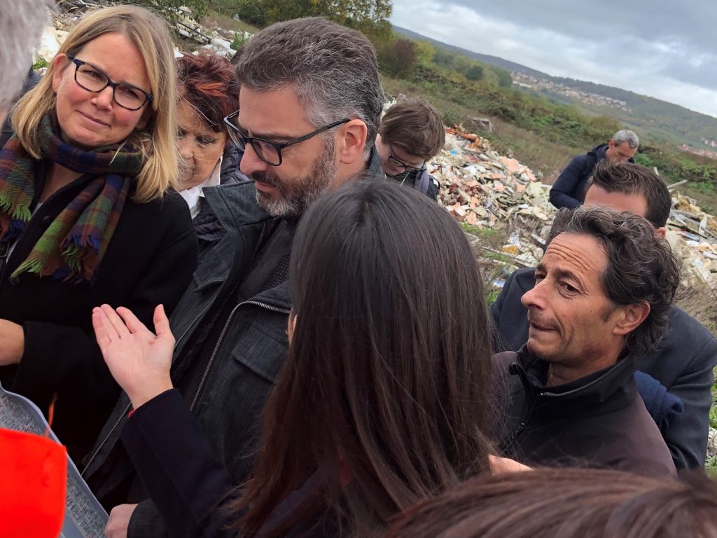 Visite de Brune POIRON dans la plaine de Carrières-sous-Poissy - Association Stop Décharges Sauvages